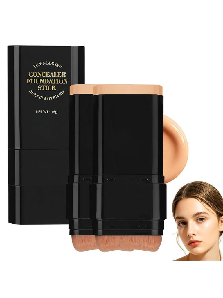 2pcs LongLasting Concealer Foundation 001 Fl Oz Pack Of 1 05deep Wheat